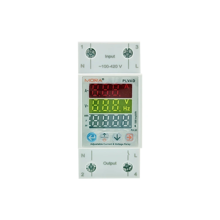 Bộ bảo vệ điện áp kỹ thuật số 2P loại C với màn hình ba